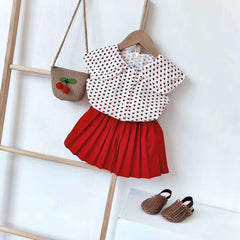 2PC Red Heart Suit