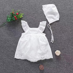 White Frill Bodysuit Set