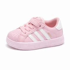 Pink Baby Girl Sneakers – Soft Sole Casual Shoes