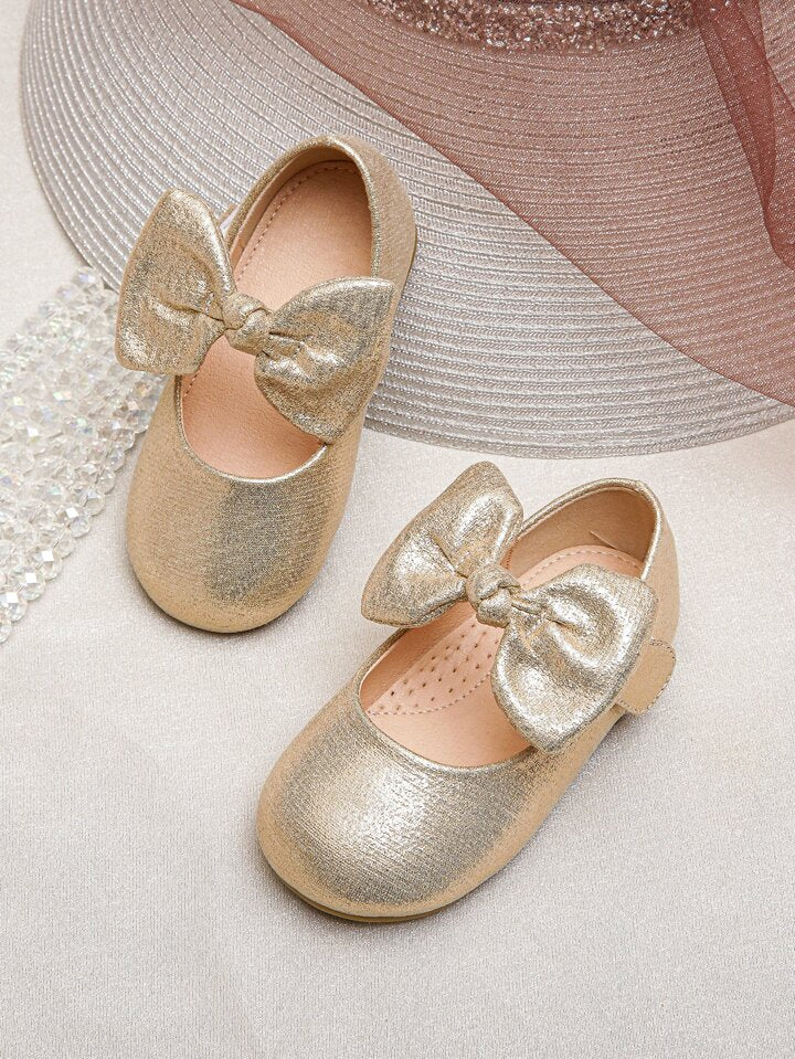 Baby Girl Golden Party Pumps