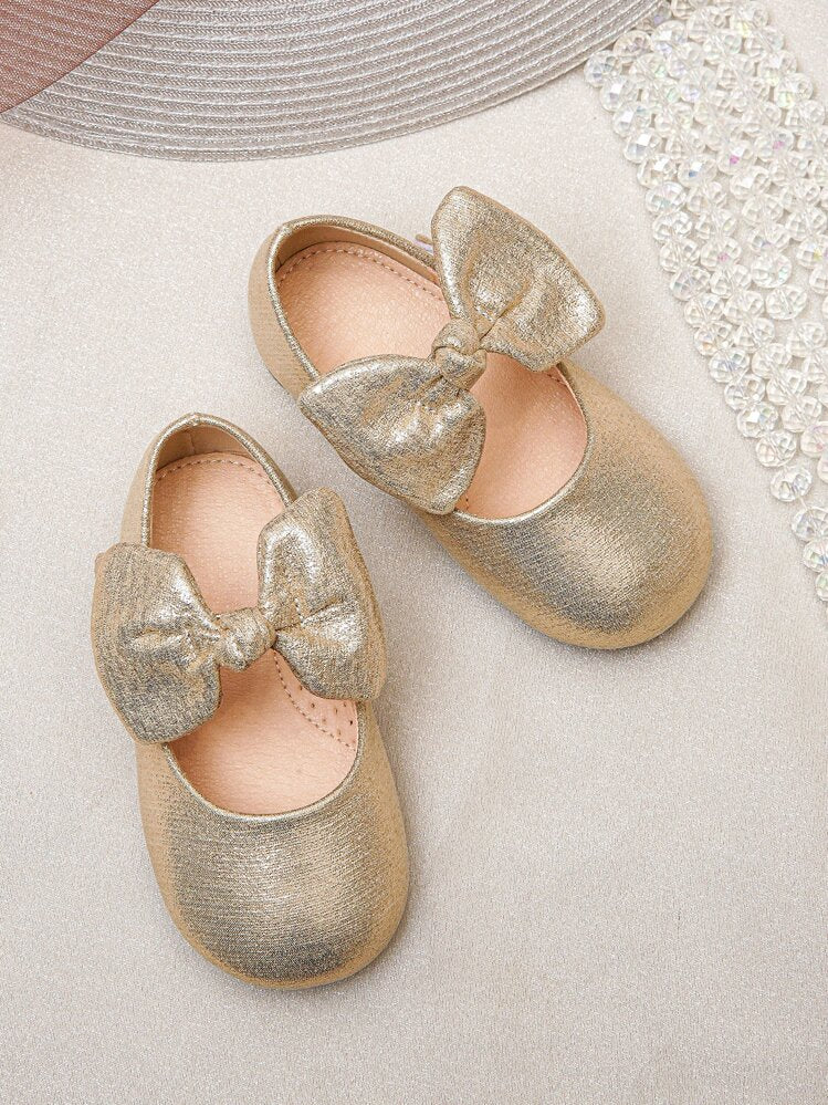 Baby Girl Golden Party Pumps