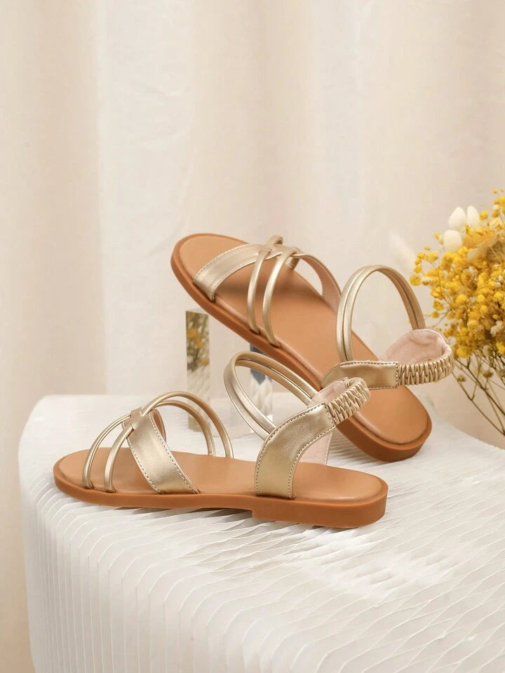 Little Princess Baby Girl Golden Sandals