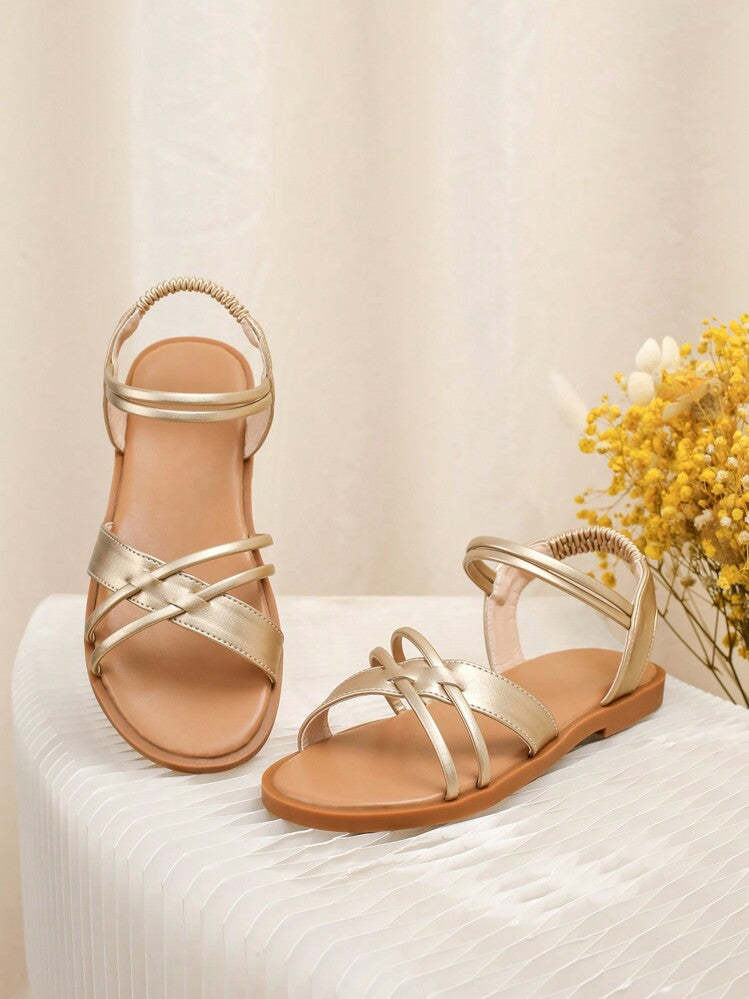 Little Princess Baby Girl Golden Sandals
