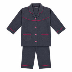 Baby Girl Full Sleeves Cotton Night Suit