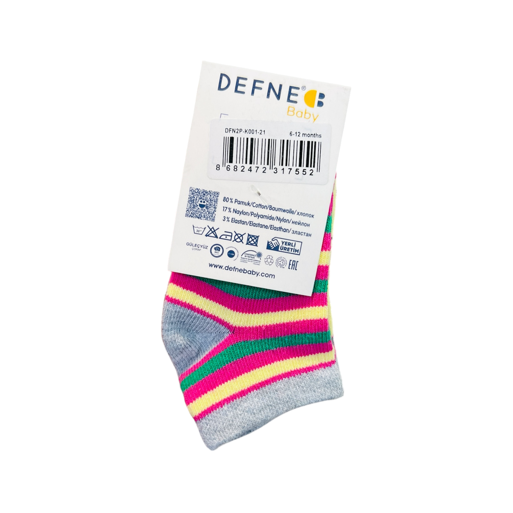 Baby Ankle Trainer Socks – 2 Pair Pack