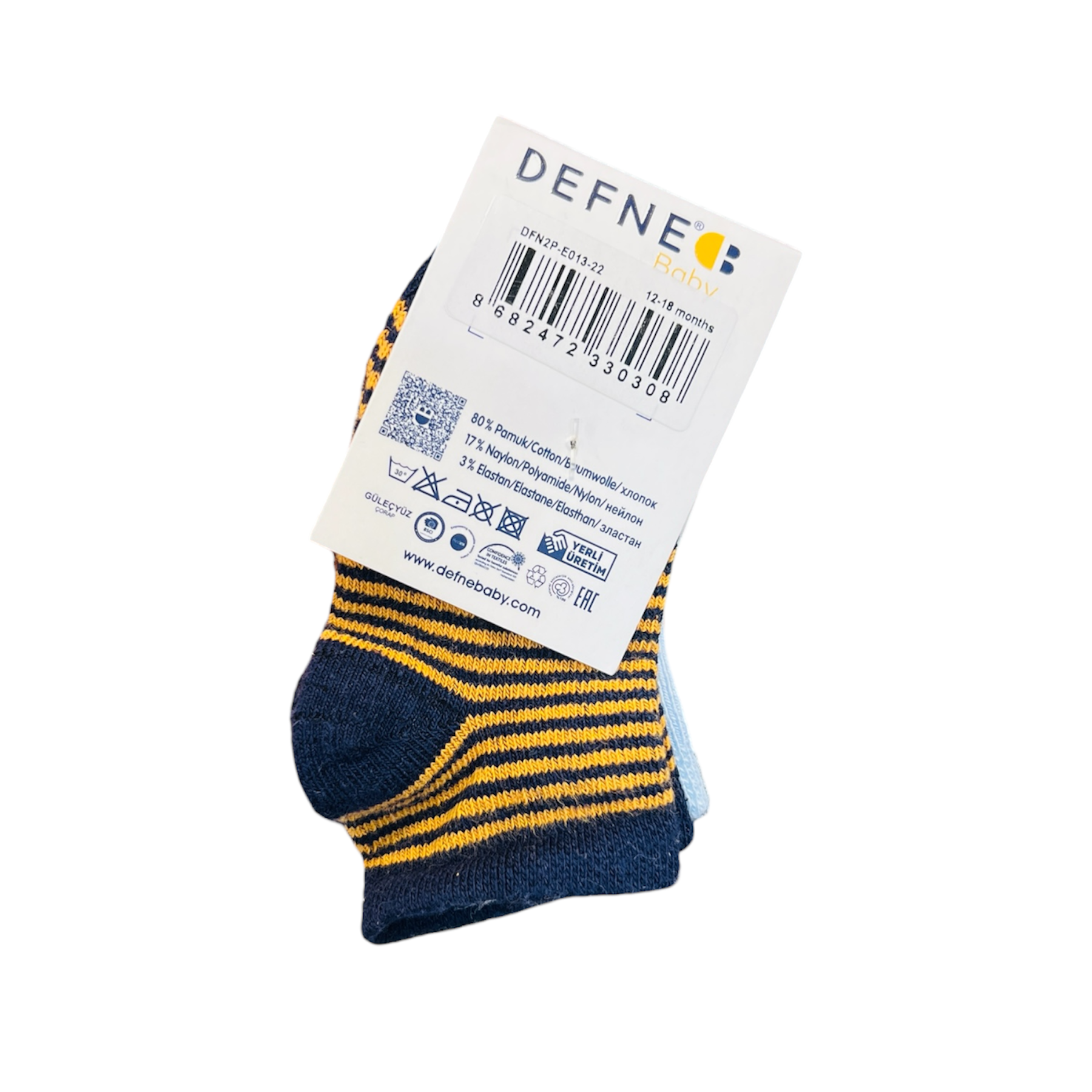 Baby Ankle Trainer Socks – 2 Pair Pack