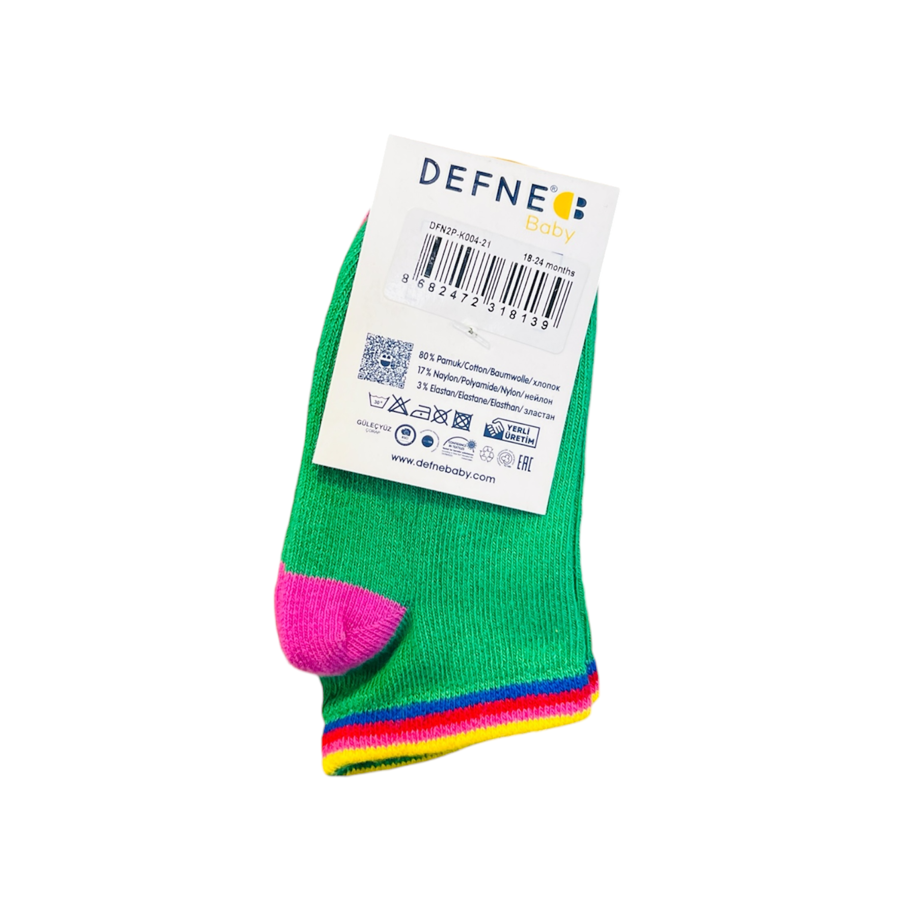 Baby Ankle Trainer Socks – 2 Pair Pack