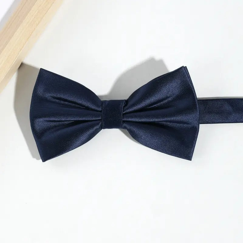 Nave Blue Silk Bow Tie