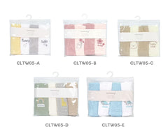 4PK Face Towel Set