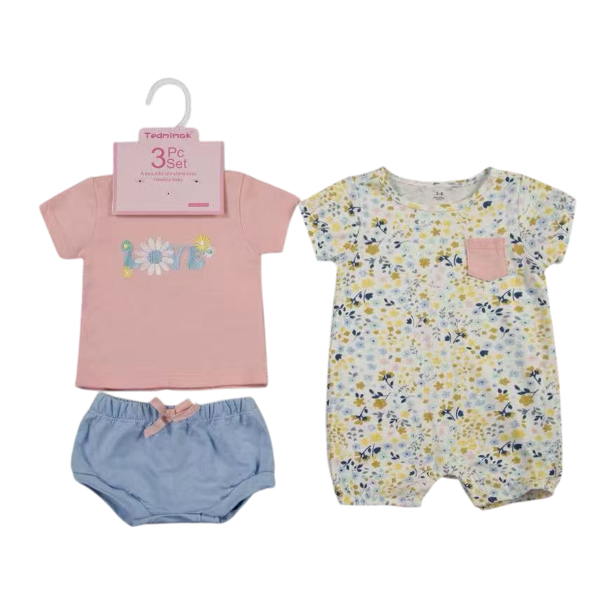 Baby Girl 3 Piece Summer Outfit
