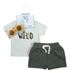 3 Piece Baby Boy Trendy Summer Set