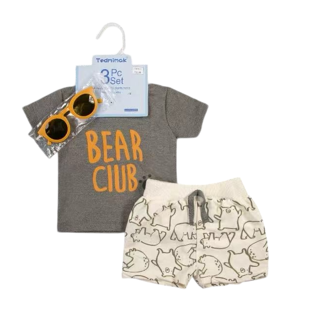 3 Piece Baby Boy Trendy Summer Set