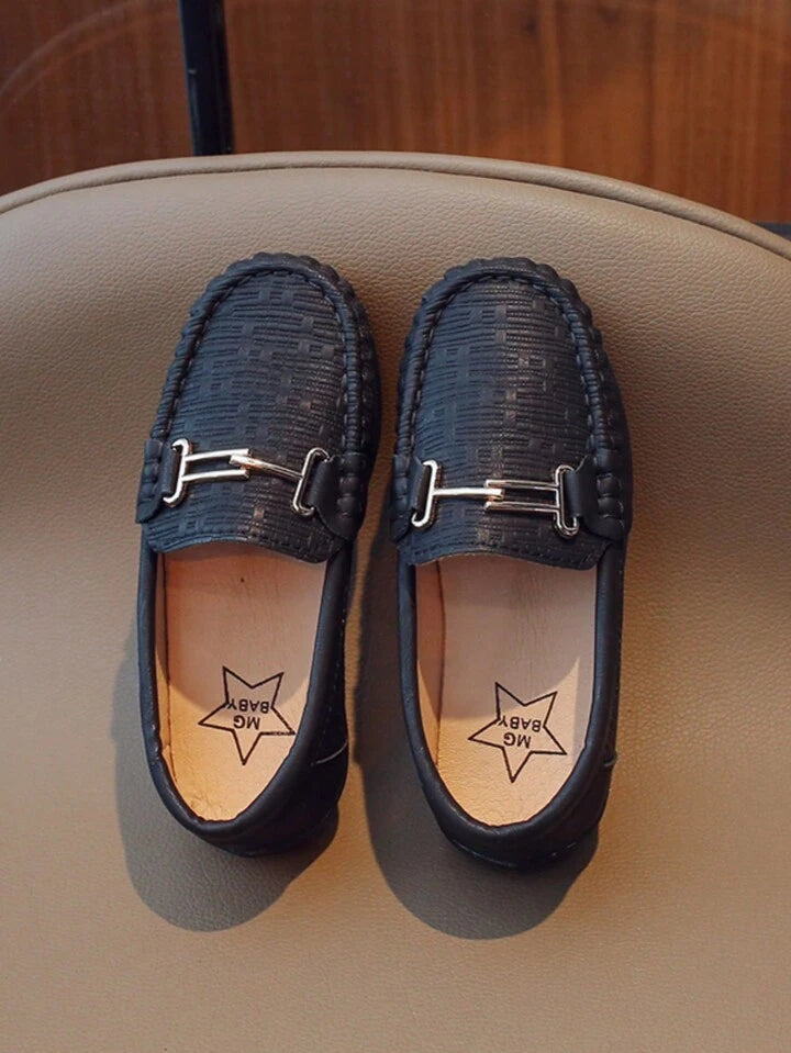 Black Buckle Loafers