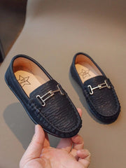 Black Buckle Loafers