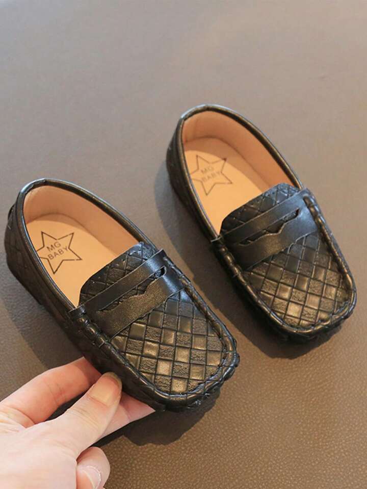 Woven Black Loafers