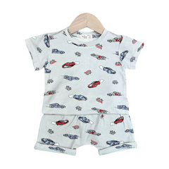 Baby Boy 2Pcs Car Print Summer Set
