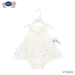 Silver Star White Bodysuit