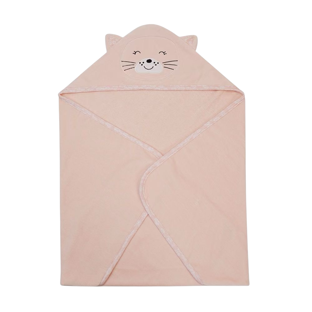 Pink Hooded Bath Towel