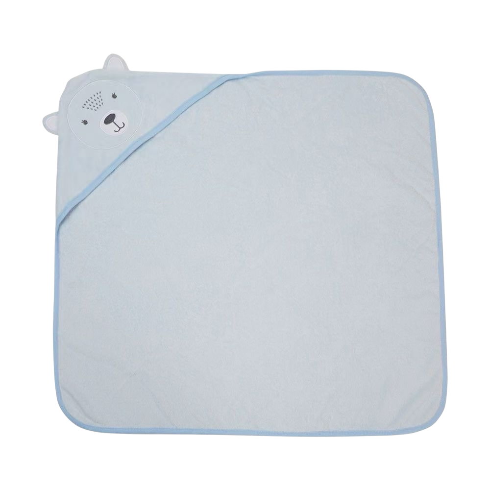 Blue Hooded Bath Towel