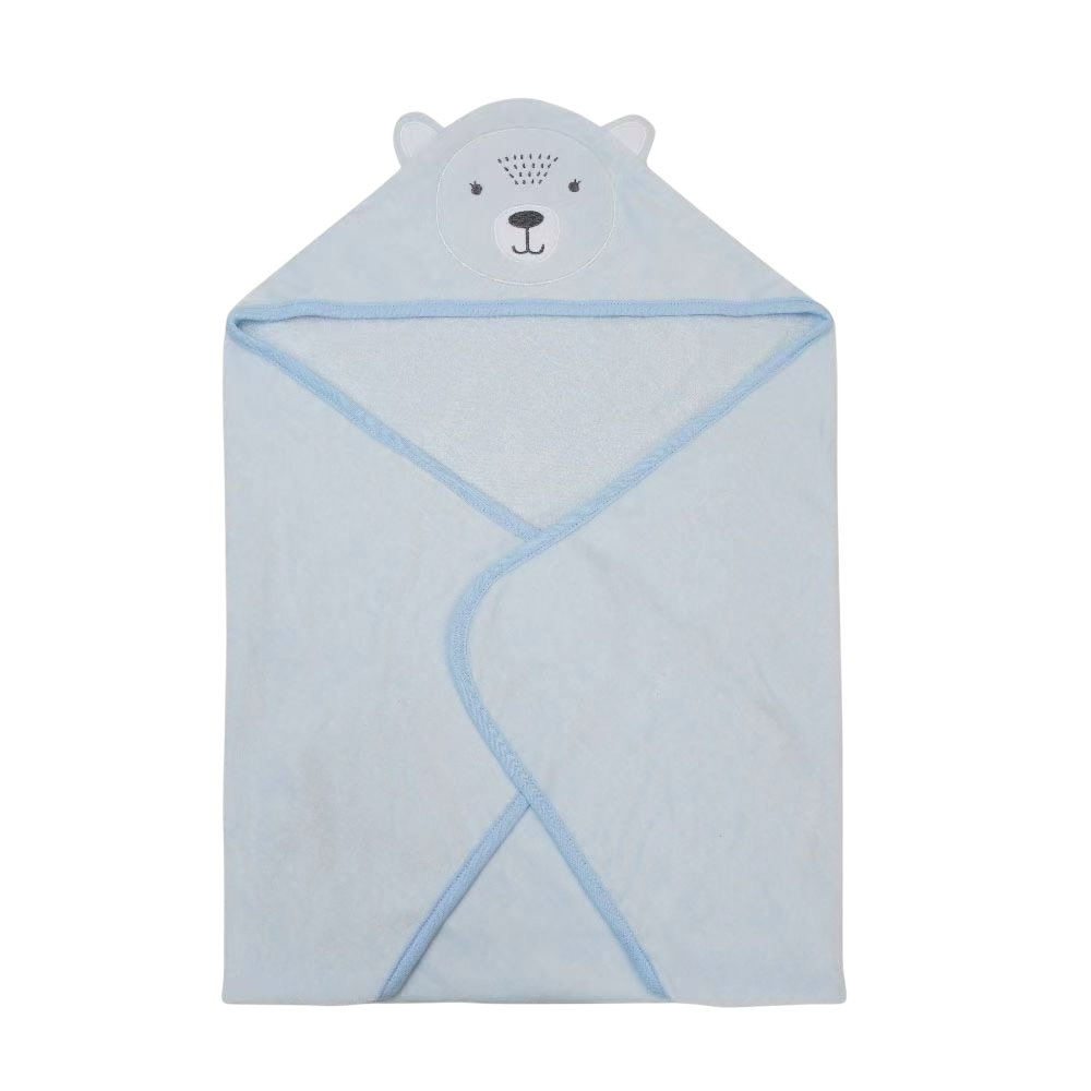 Blue Hooded Bath Towel