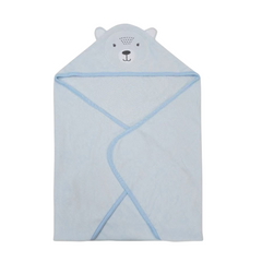 Blue Hooded Bath Towel