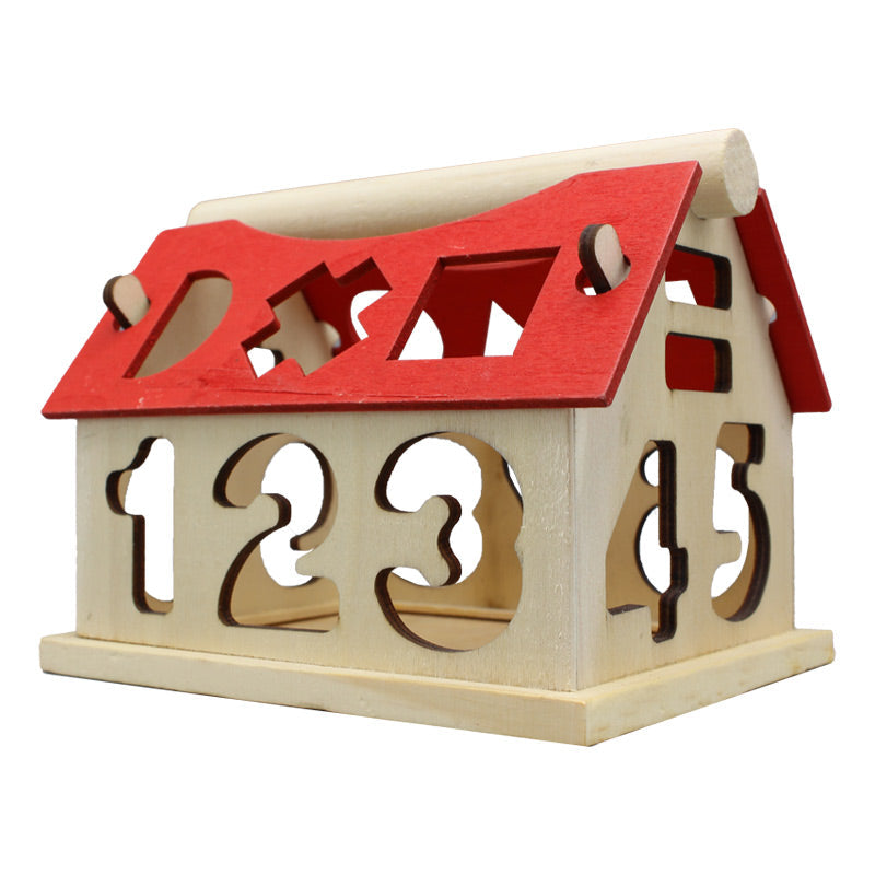 Number House Wooden Toy