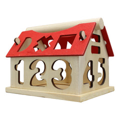 Number House Wooden Toy
