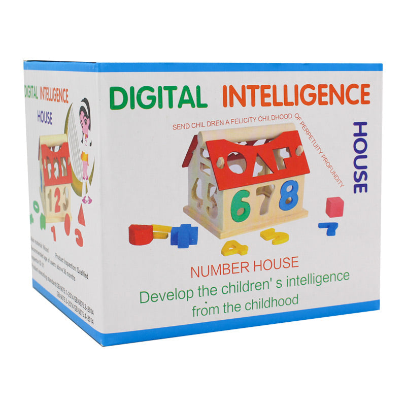 Number House Wooden Toy
