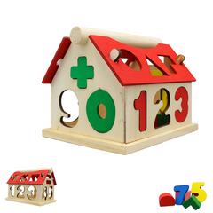 Number House Wooden Toy