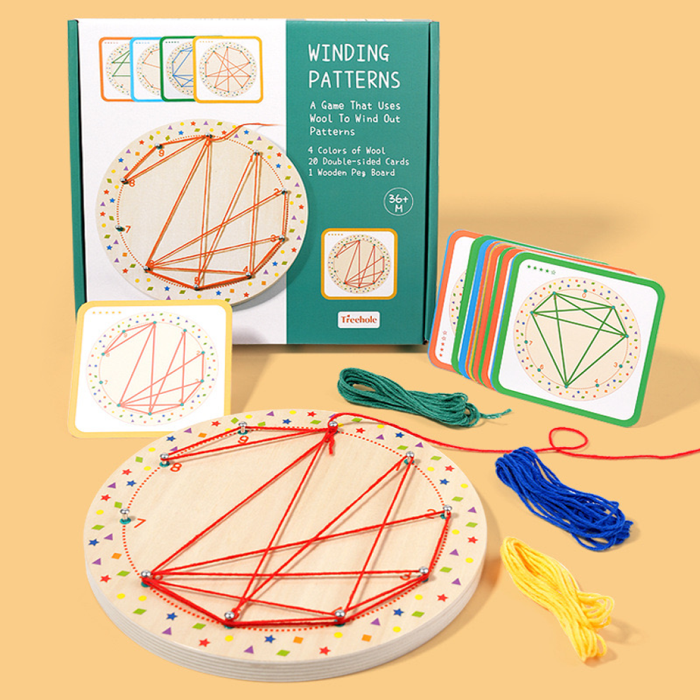 Winding Patterns Wooden Toy