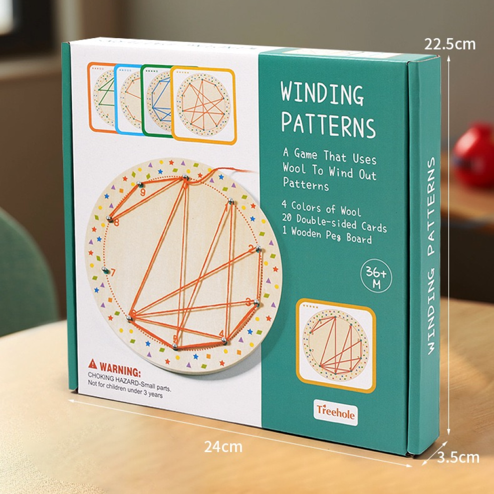 Winding Patterns Wooden Toy