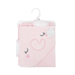 Pink Hooded Bath Towel