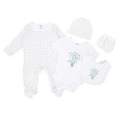 5PC White Hot Air Ballon Starter Set
