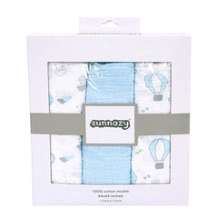 3PK Muslin Swaddle Sheets 100% Cotton