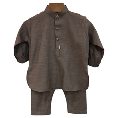 Brown Kurta Shalwar Set