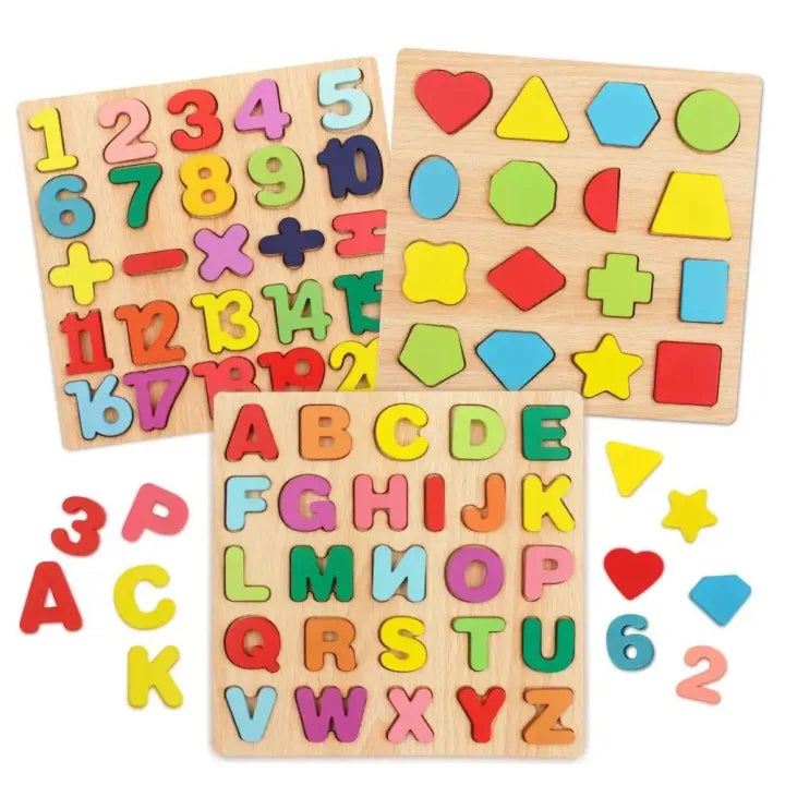 Wooden Puzzle Educational Game