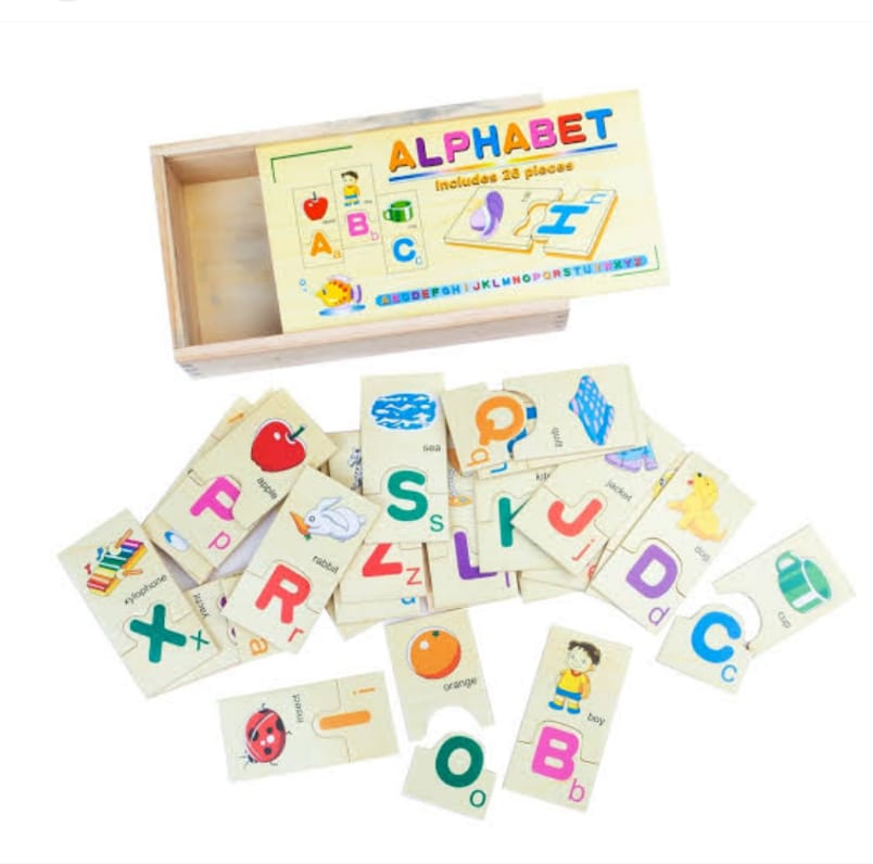 Wooden Alphabet Learning Puzzle Set