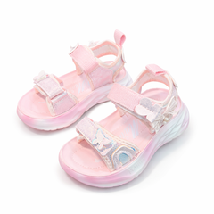 Baby Girl Pink Butterfly Sandal with Strap