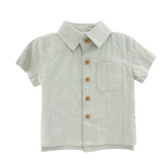 Baby Boy 3-Piece Green Shirt & Shorts Set with Dino T-Shirt