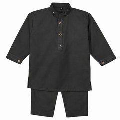 Baby Boy Green Boski Kurta Trouser Set