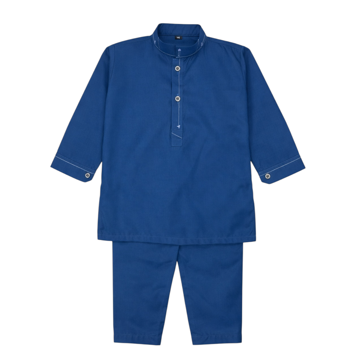 Baby Boy Royal Blue Boski Kurta Trouser Set