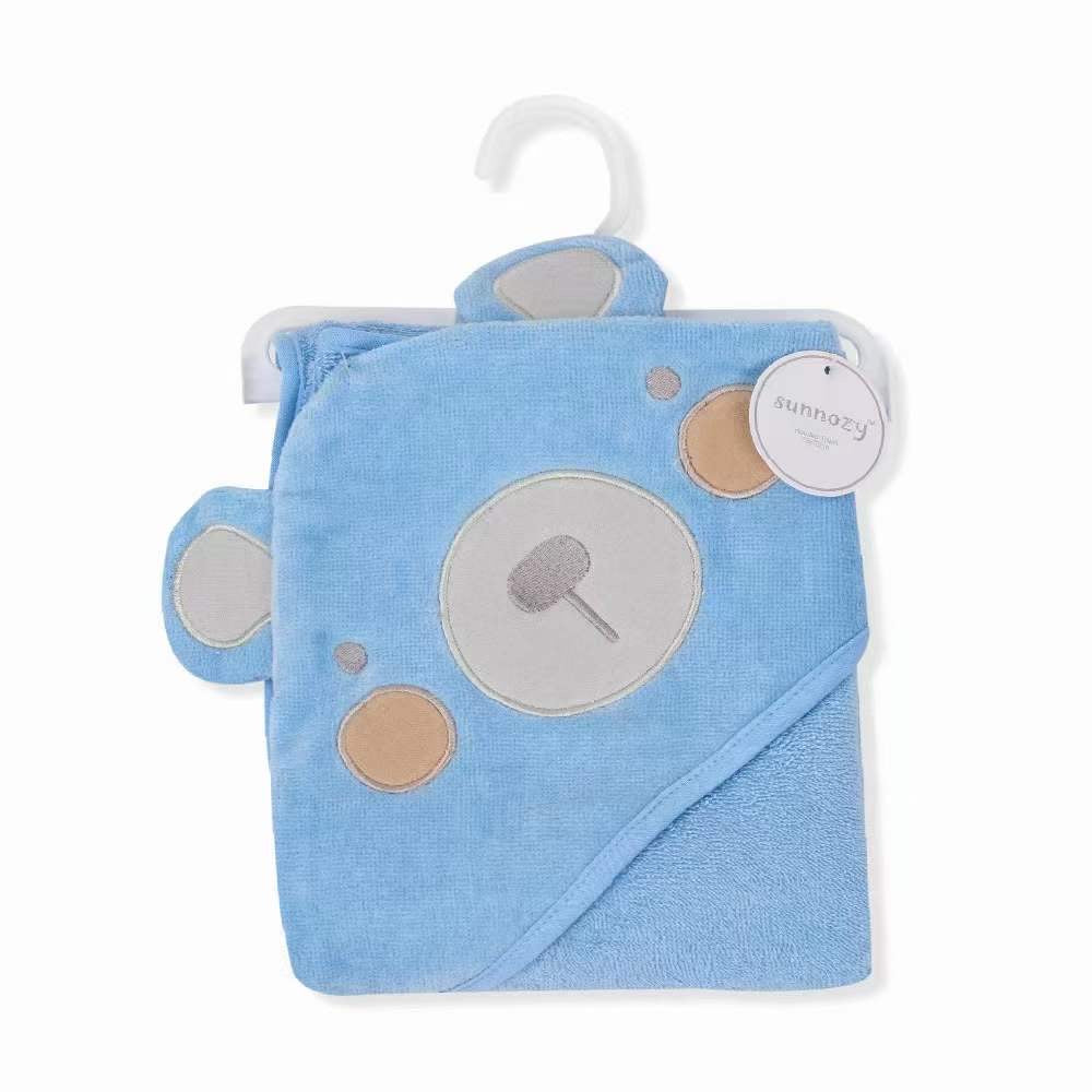 Bath Towel  Blue Bear