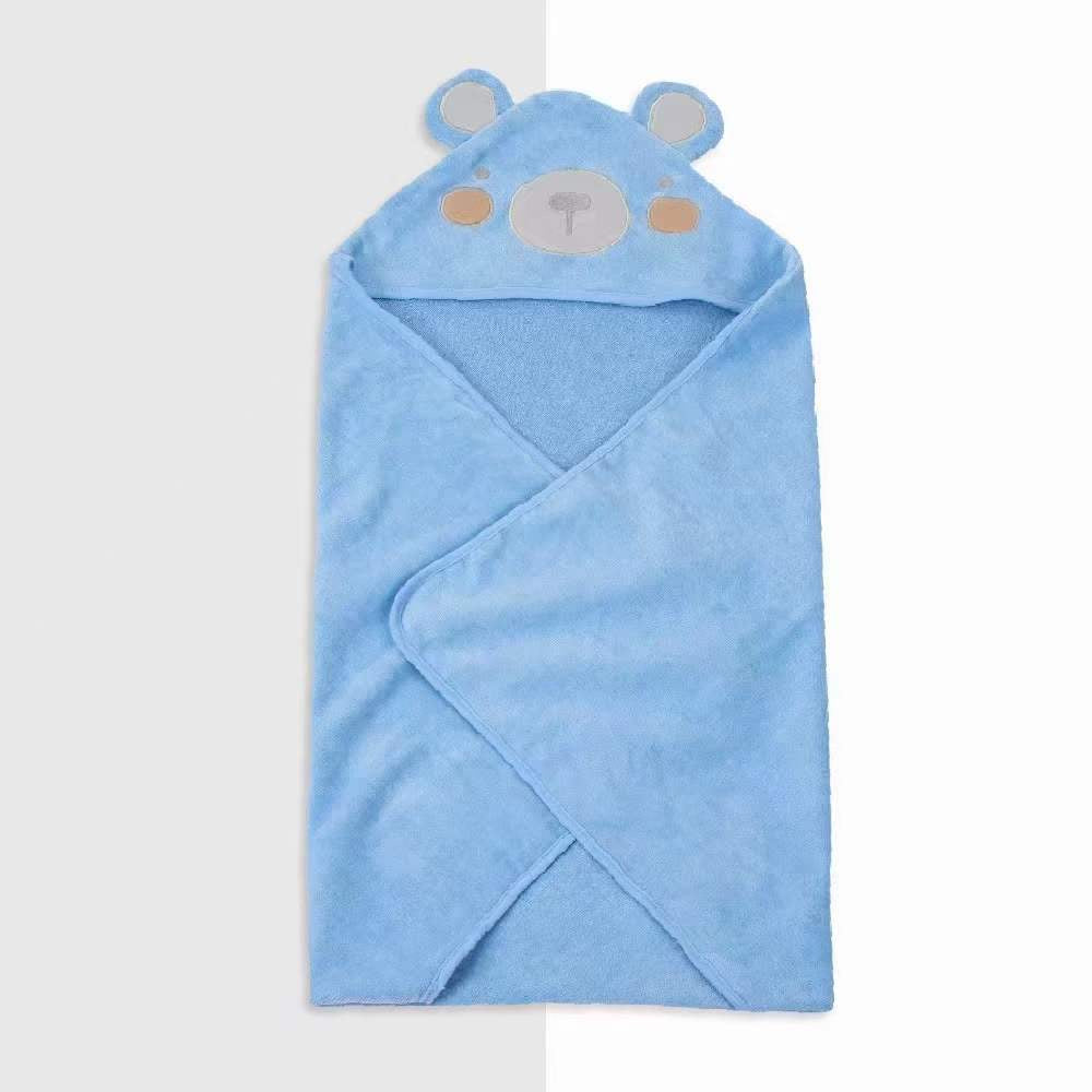 Bath Towel  Blue Bear