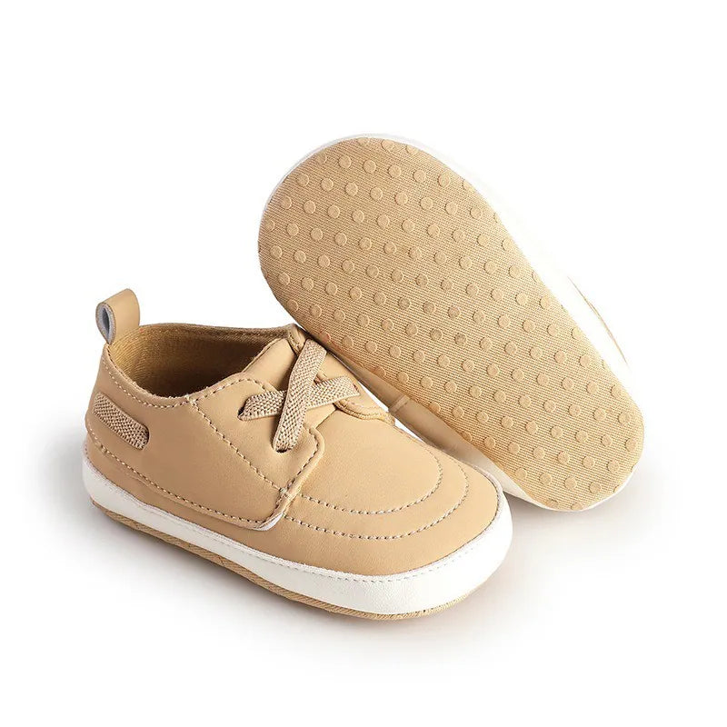 Baby Boy Beige Pre Walker Shoes