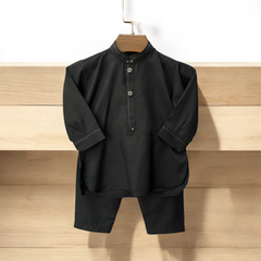 Black Boski Kurta Shalwar