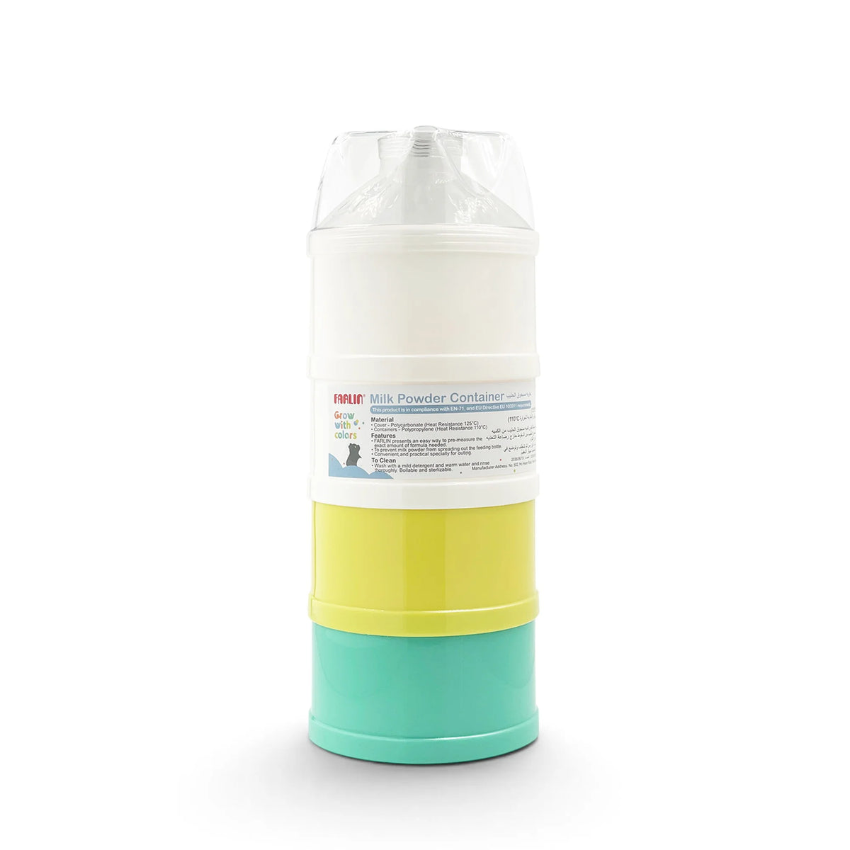 Farlin Milk Container Grow With Colors Green