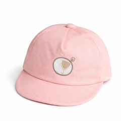 Baby Pink Cotton P Cap for Kids