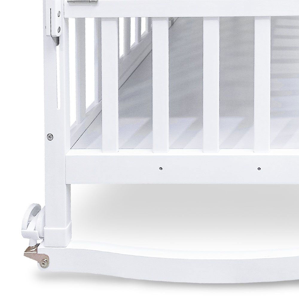 Tinnies Wooden Cot – White