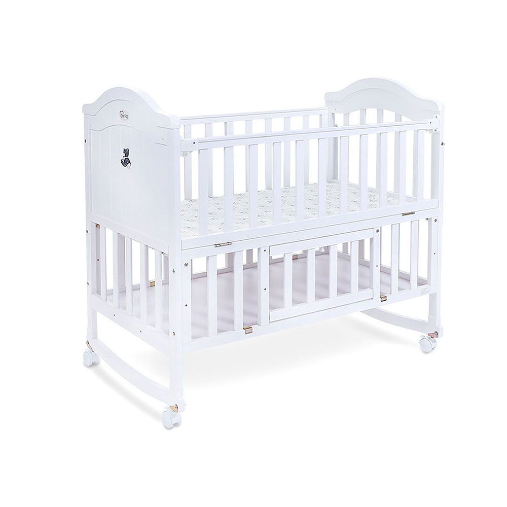 Tinnies Wooden Cot – White