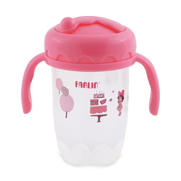 Farlin Straw Training Cup- Pink